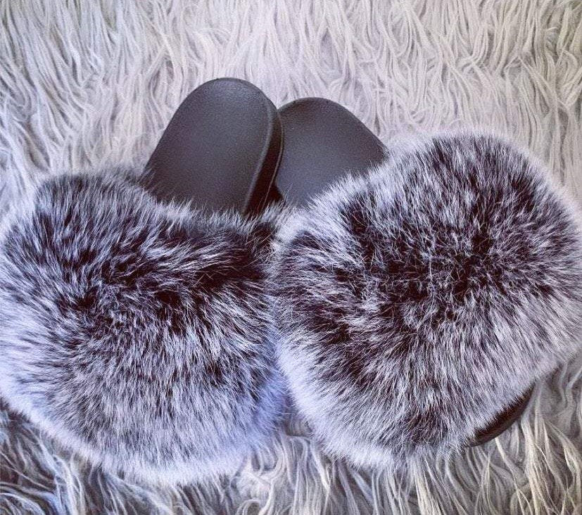 Fur Slides - Gran - AnnifaBeautyCollection